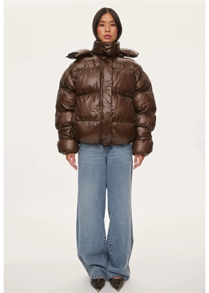 Active hood jakke Dark Oak Oval Square 